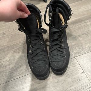 Christian Louboutin lace up booties !